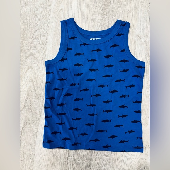 NWT Joe Fresh Kids' Shark and Leaf Print Tank Tops 4T - Picture 2 of 7